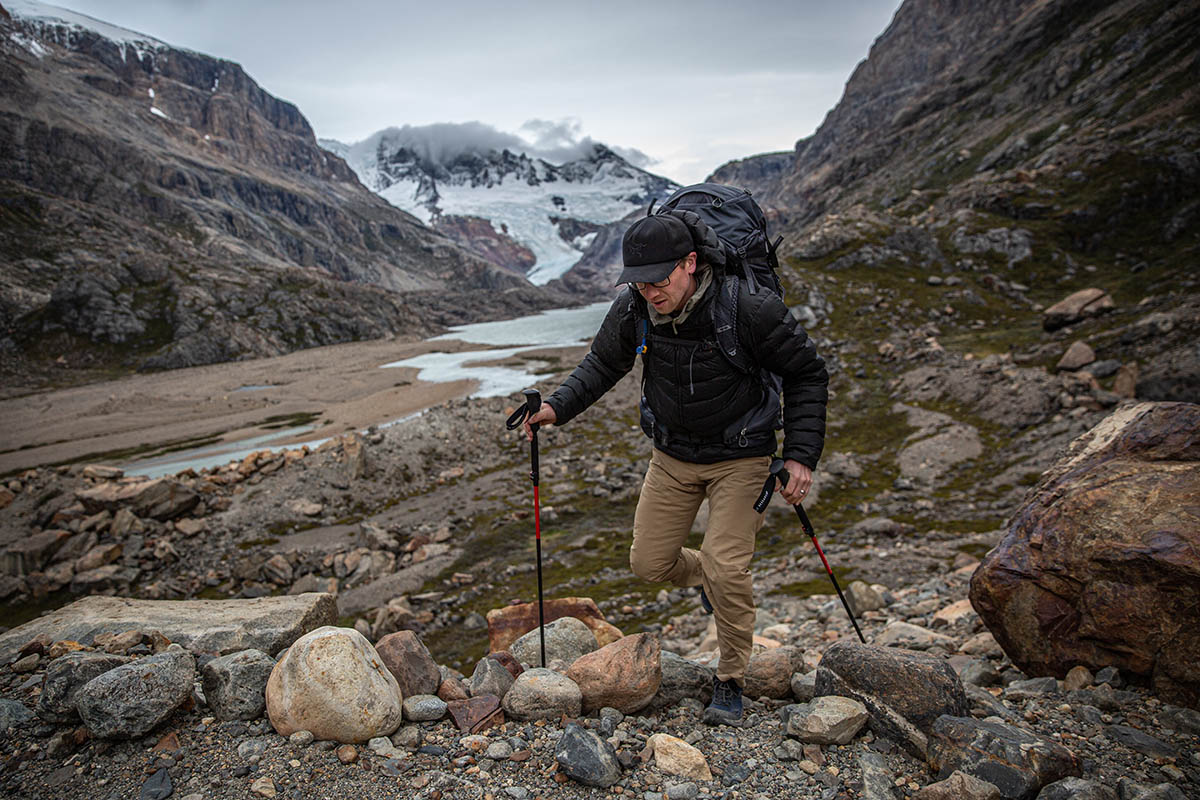 Hiking pants (hiking in Patgonia in the Arc'teryx Gamma Quick Dry)